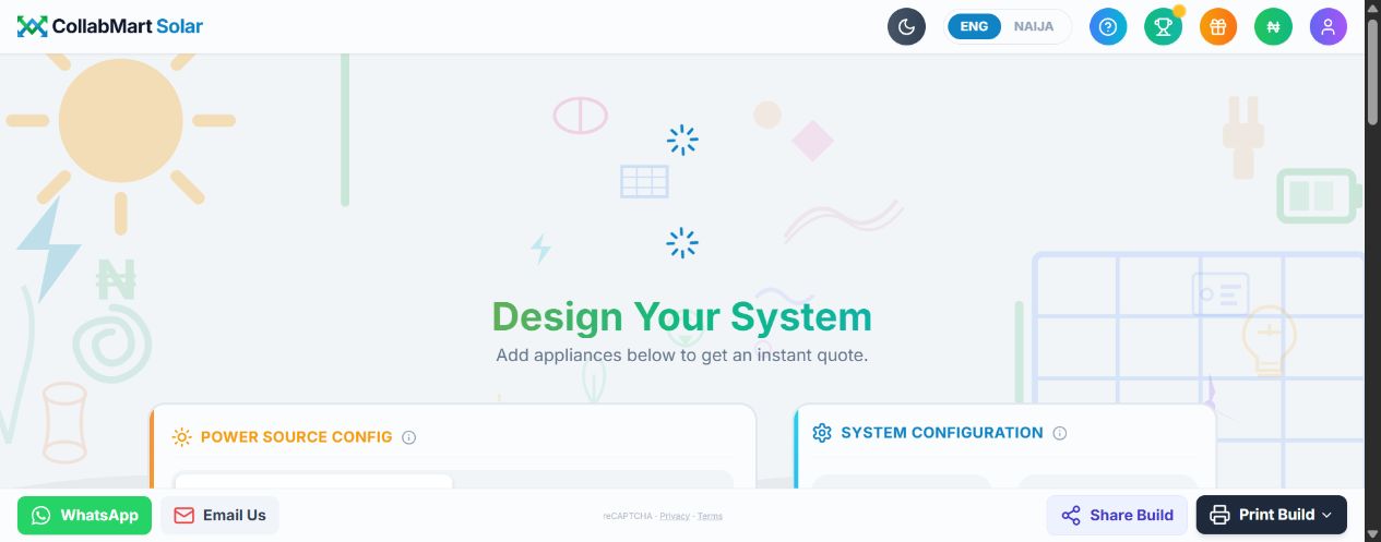 CollabMart Solar energy planning interface